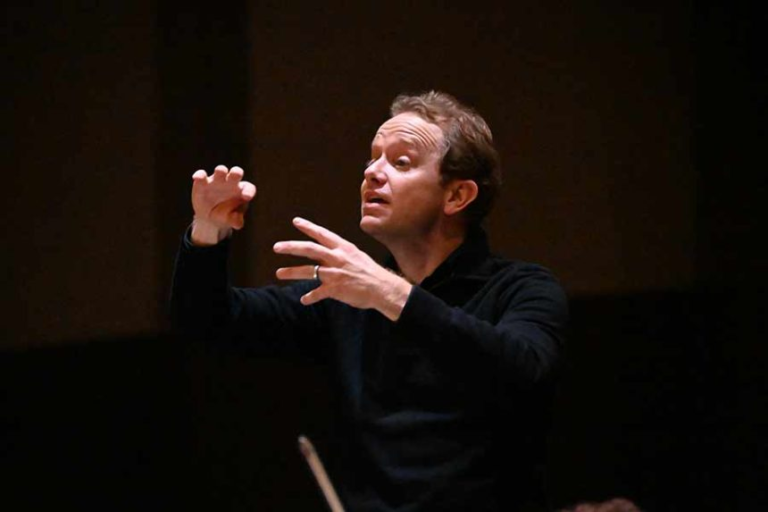Idaho Falls Symphony Music Director Thomas Heuser is stepping down after 15 years. He’s conducting a 2024 performance of Handel’s Messiah in this photo. | Courtesy Cal Ozaki