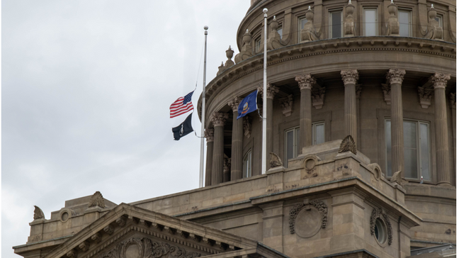 44cf0047-2764-4f87-ada2-e5f6fbc4794a-medium16x9_flagsathalfmastattheIdahoStateBuildingCBS2