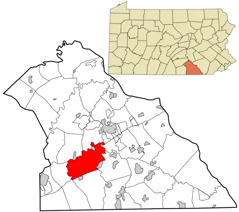 York_County_Pennsylvania_incorporated_and_unincorporated_areas_North_Codorus_township_highlighted