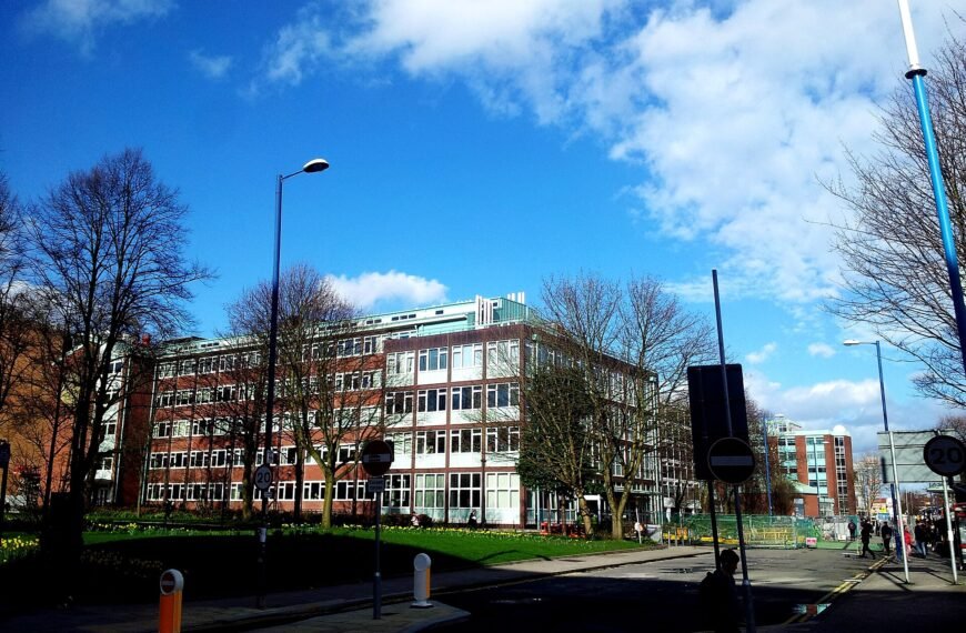 Public school building exterior